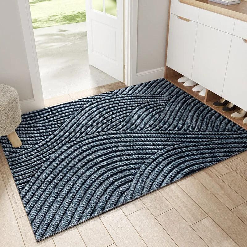 Non-Slip PVC Doormat with Sand and Dirt-Trapping Design for Indoor and Outdoor Entryways