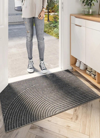 Non-Slip PVC Doormat with Sand and Dirt-Trapping Design for Indoor and Outdoor Entryways
