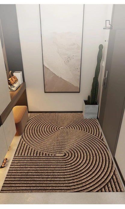 Non-Slip PVC Doormat with Sand and Dirt-Trapping Design for Indoor and Outdoor Entryways