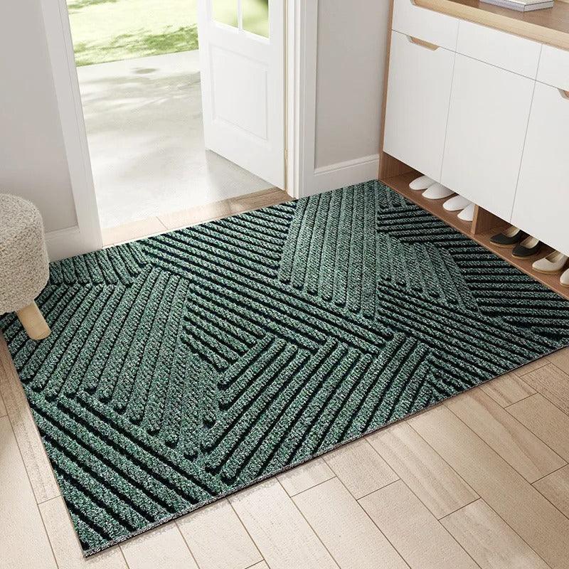 Non-Slip PVC Doormat with Sand and Dirt-Trapping Design for Indoor and Outdoor Entryways