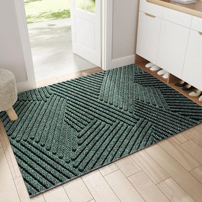 Non-Slip PVC Doormat with Sand and Dirt-Trapping Design for Indoor and Outdoor Entryways