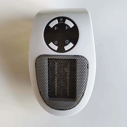 Mini Plug In Personal Space Heater 500W with Remote Control LED Display and Timer High and Low Modes