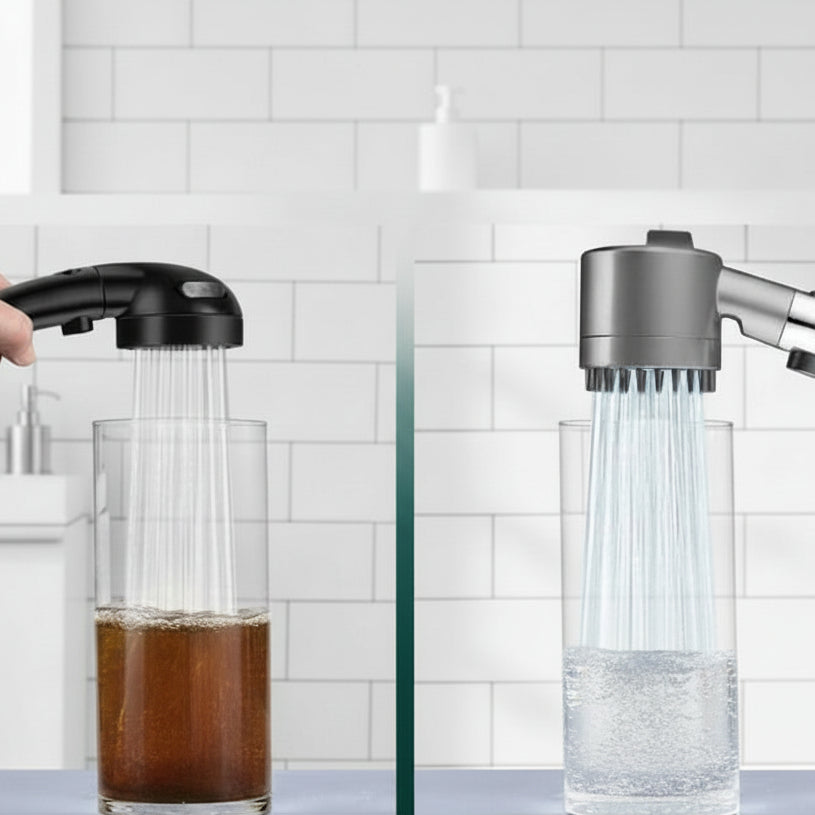 FLOWMAXX High Pressure Shower Head with 9-Stage Water Filtration Purifying System