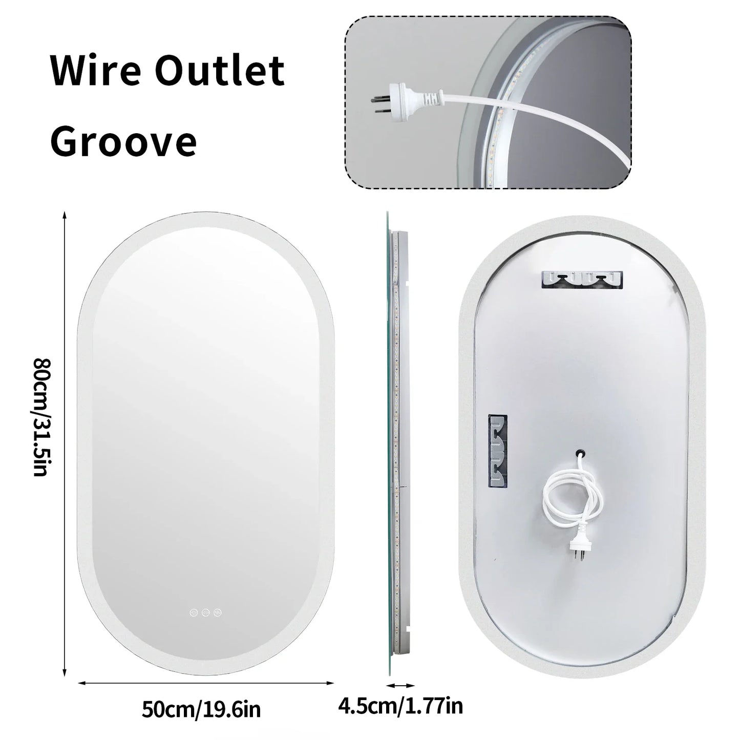 Oval LED Bathroom Mirror