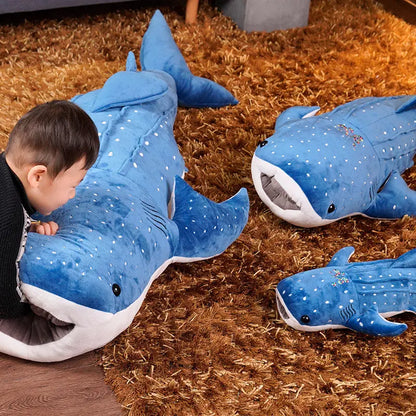 Giant Whale Shark Plush Toy, Soft Cuddly Ocean Animal Soft Toy in 5 Sizes from 50 cm to 150 cm