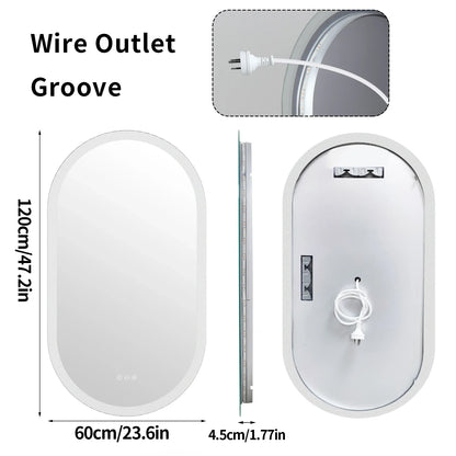 Oval LED Bathroom Mirror