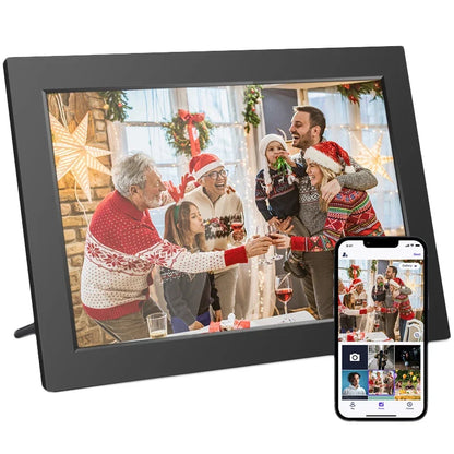 WiFi Digital Photo Frame with 25.6cm IPS Touchscreen, 32GB Storage & Auto-Rotate Slideshow