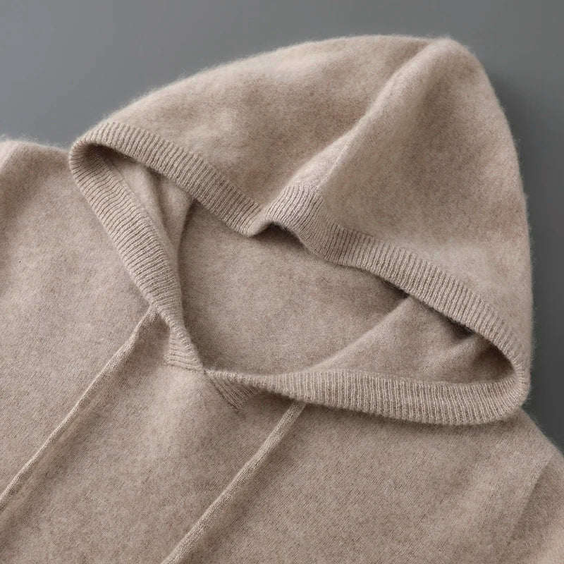 Men's Wool and Cashmere Blend Knit Jumper, Soft Warm Long Sleeve Pullover for Casual and Smart Wear