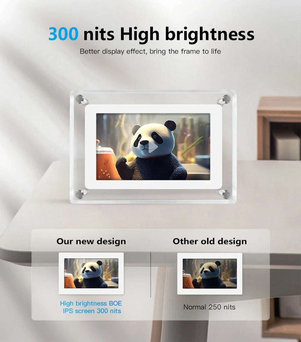 ClearFrame Acrylic Digital Photo Frame