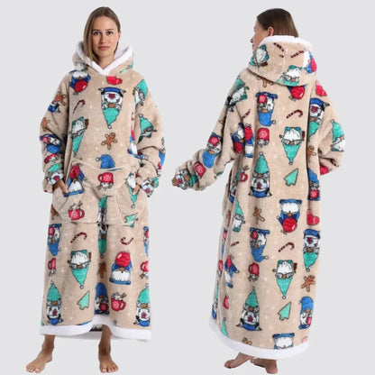 Oversized Blanket Hoodie - Wearable Hooded Blanket for Adults, Full Coverage Fit