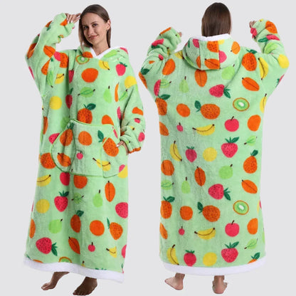 Oversized Blanket Hoodie - Wearable Hooded Blanket for Adults, Full Coverage Fit