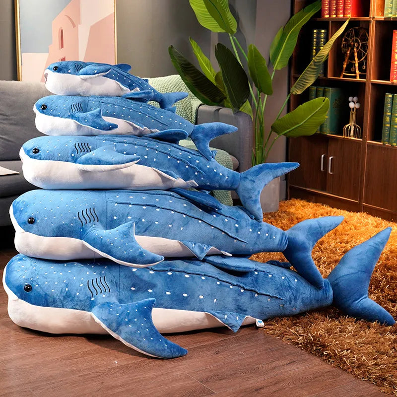 Giant Whale Shark Plush Toy, Soft Cuddly Ocean Animal Soft Toy in 5 Sizes from 50 cm to 150 cm