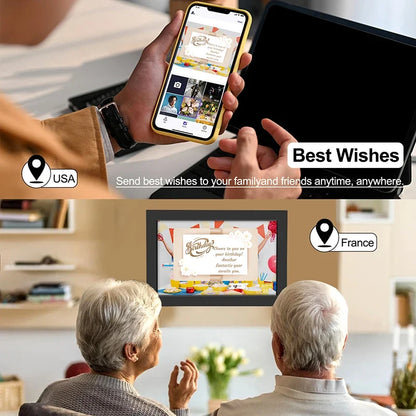 WiFi Digital Photo Frame with 25.6cm IPS Touchscreen, 32GB Storage & Auto-Rotate Slideshow