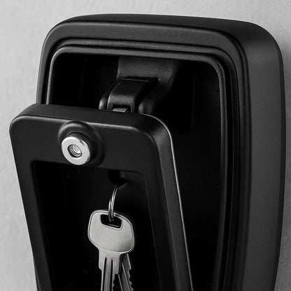 Weatherproof Metal Key Safe with Adjustable Combination Lock, Wall-Mounted Design