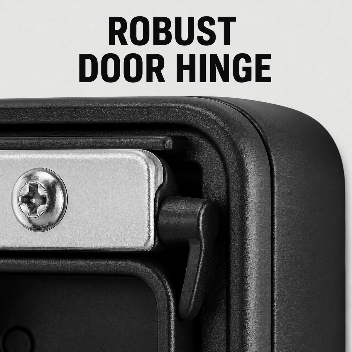Weatherproof Metal Key Safe with Adjustable Combination Lock, Wall-Mounted Design