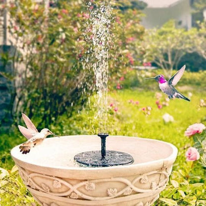 Floating Solar Water Fountain with 6 Interchangeable Heads for Pond and Bird Bath
