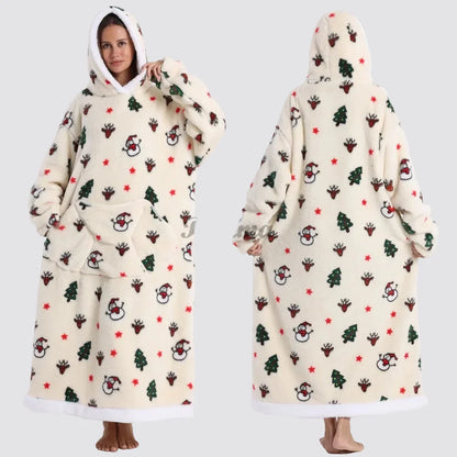Oversized Blanket Hoodie - Wearable Hooded Blanket for Adults, Full Coverage Fit