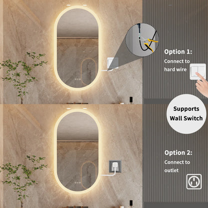 Oval LED Bathroom Mirror