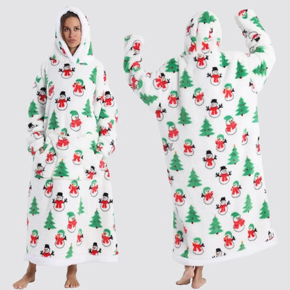 Oversized Blanket Hoodie - Wearable Hooded Blanket for Adults, Full Coverage Fit