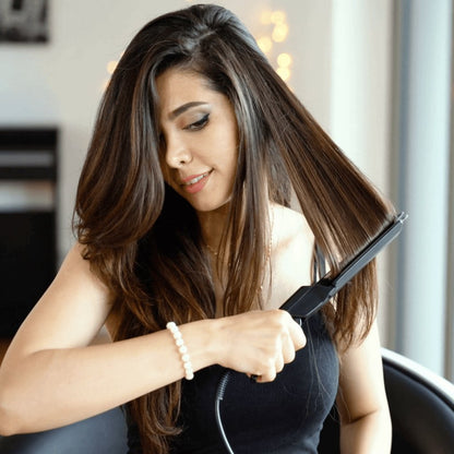 Hair Straightener with PTC Heating Ventilated Plates 15 Second Heat Up Scissor Handle Frizz Control