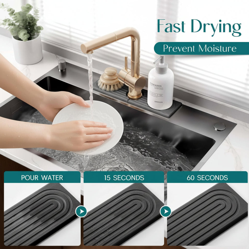 Diatomite Stone Sink Mat