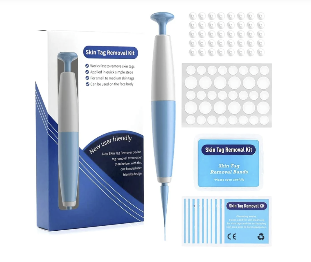 Skin Tag Removal Kit with Applicator Device and Replacement Bands for Small and Regular Skin Tags