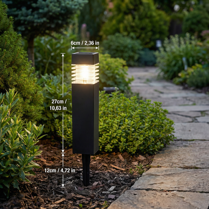 Solar LED Ground Lights with Automatic Dusk Sensor for Garden Paths and Driveways