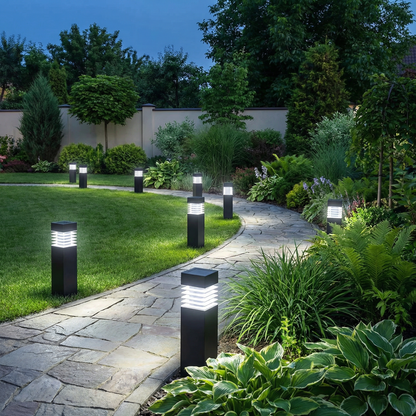 Solar LED Ground Lights with Automatic Dusk Sensor for Garden Paths and Driveways