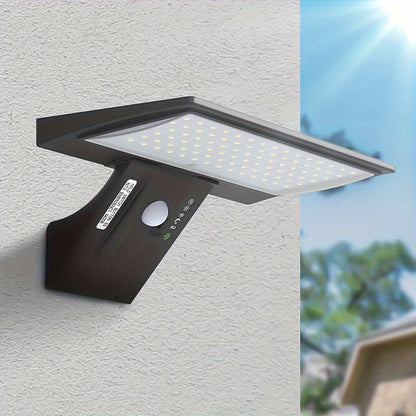 Solar LED Wall Light with Motion Sensor, Remote Control and Weatherproof IP65 Design