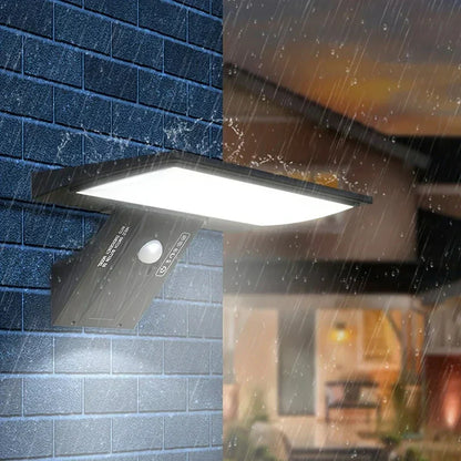 Solar LED Wall Light with Motion Sensor, Remote Control and Weatherproof IP65 Design