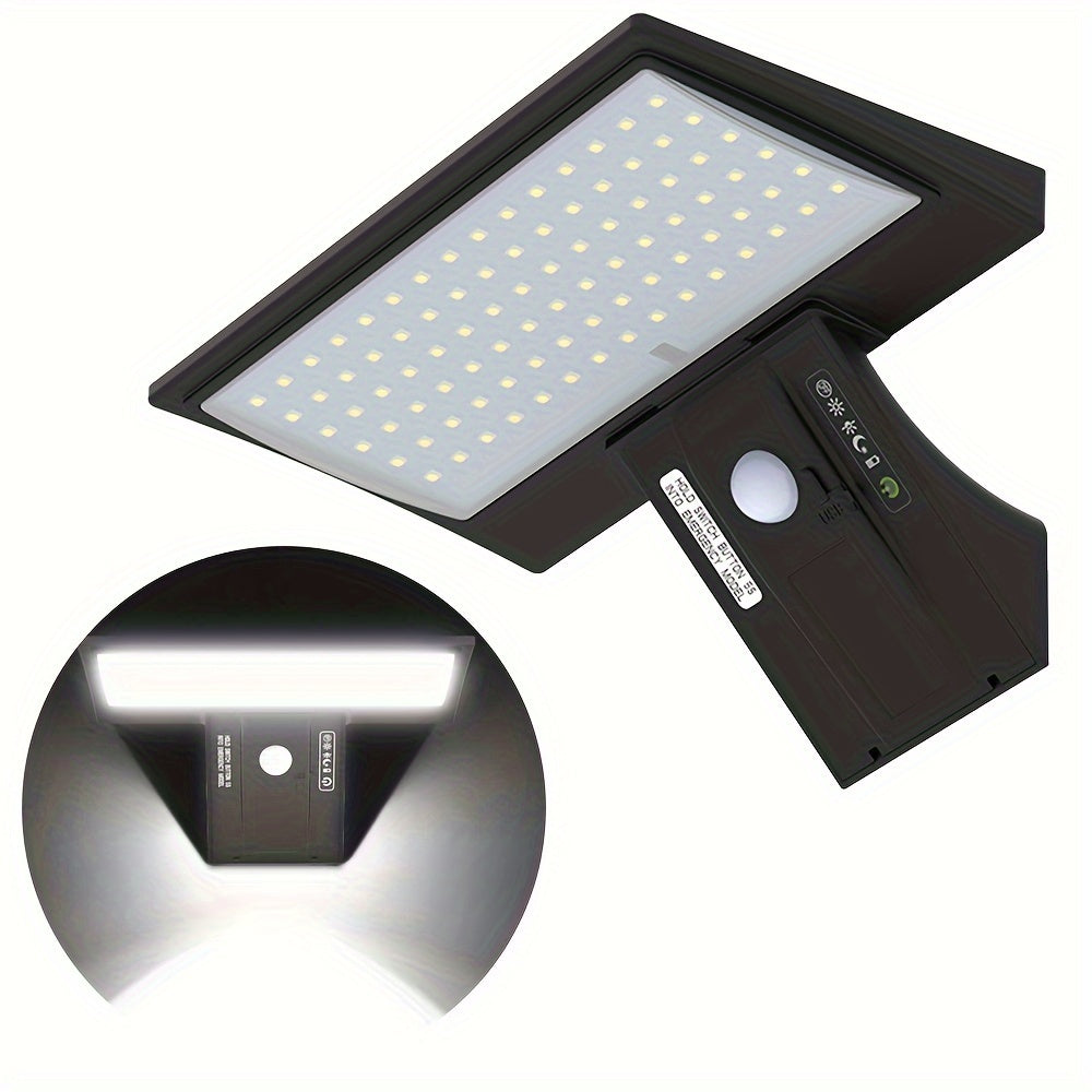 Solar LED Wall Light with Motion Sensor, Remote Control and Weatherproof IP65 Design