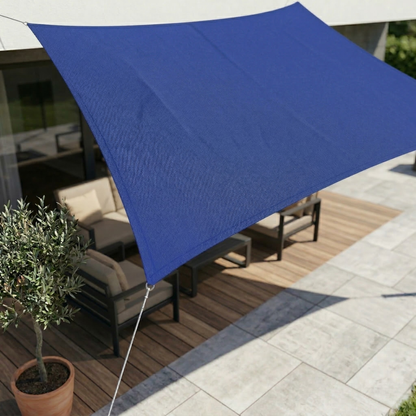 Rectangular Waterproof Sun Shade Sail with UV Protection for Terrace and Garden Use