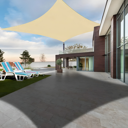 Rectangular Waterproof Sun Shade Sail with UV Protection for Terrace and Garden Use
