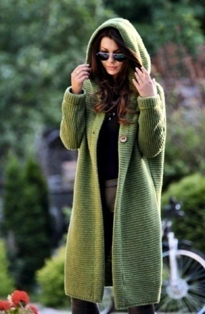 Womens Long Cardigan Open Front Casual Layering Cardigan in Green Gray Beige Yellow Sizes S to 5XL