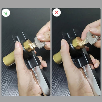 Rust-Resistant Outdoor Gate Lock with Key and Spring-Loaded Bolt for Garden Gates