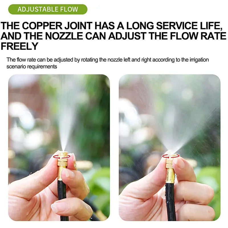 Modular Drip Irrigation System with Tool-Free Snap Connectors for Garden and Raised Beds