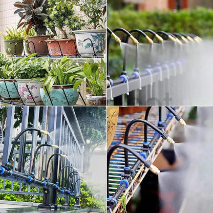 Modular Drip Irrigation System with Tool-Free Snap Connectors for Garden and Raised Beds