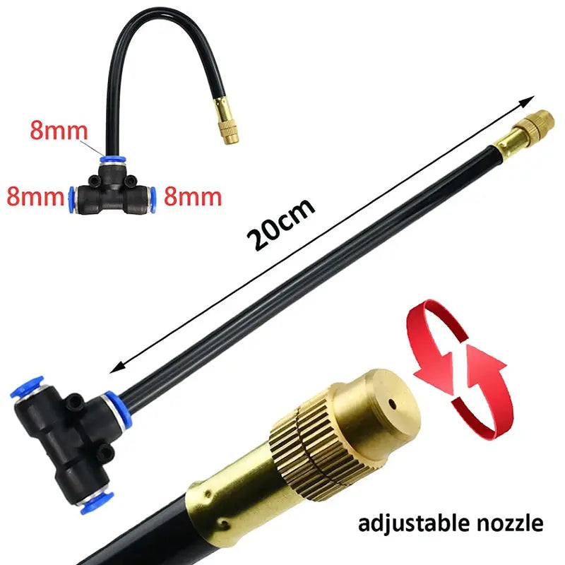 Modular Drip Irrigation System with Tool-Free Snap Connectors for Garden and Raised Beds