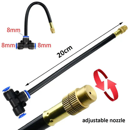 Modular Drip Irrigation System with Tool-Free Snap Connectors for Garden and Raised Beds
