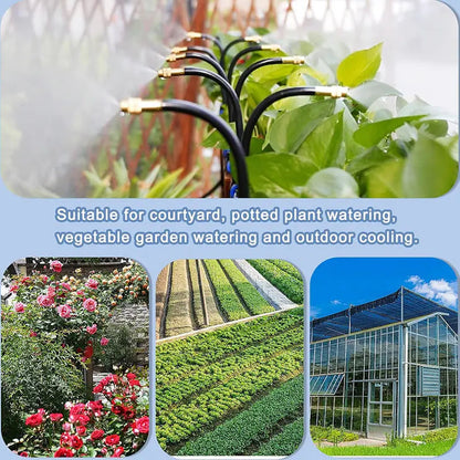 Modular Drip Irrigation System with Tool-Free Snap Connectors for Garden and Raised Beds