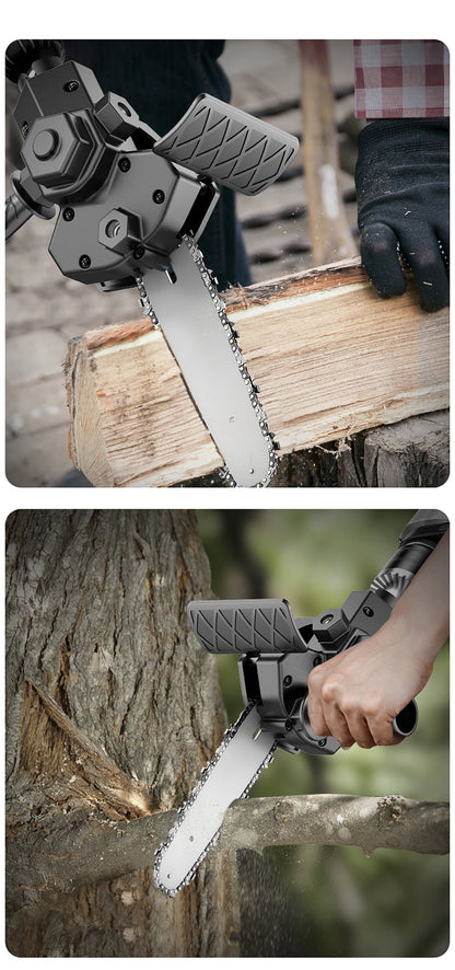 Universal Chainsaw Drill Attachment with Tungsten Steel Chain for Branches and Wood