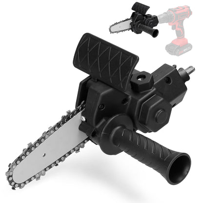 Universal Chainsaw Drill Attachment with Tungsten Steel Chain for Branches and Wood