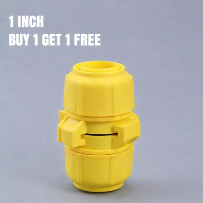Universal Garden Hose Connector with Leak-Proof Click-Lock Seal for Quick Changes