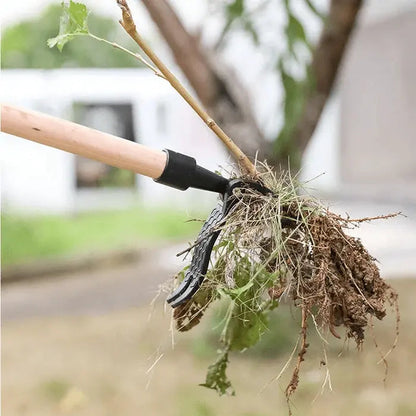 Alloy Weed Puller with Foot Lever and Four-Claw Root Extractor for Chemical-Free Weeding