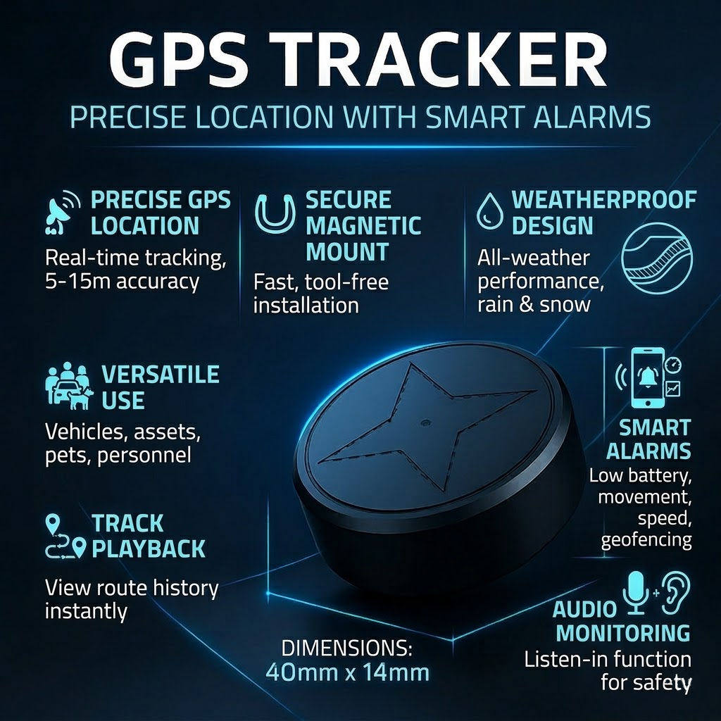 Mini Magnetic GPS Tracker