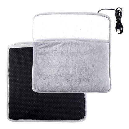 USB Heated Foot Warmer Electric Foot Heater with Soft Flannel Lining and 40°C Warmth for Home Car