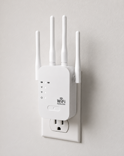 Dual-Band WiFi Extender with 1200 Mbps Speed for Indoor and Outdoor Home Coverage