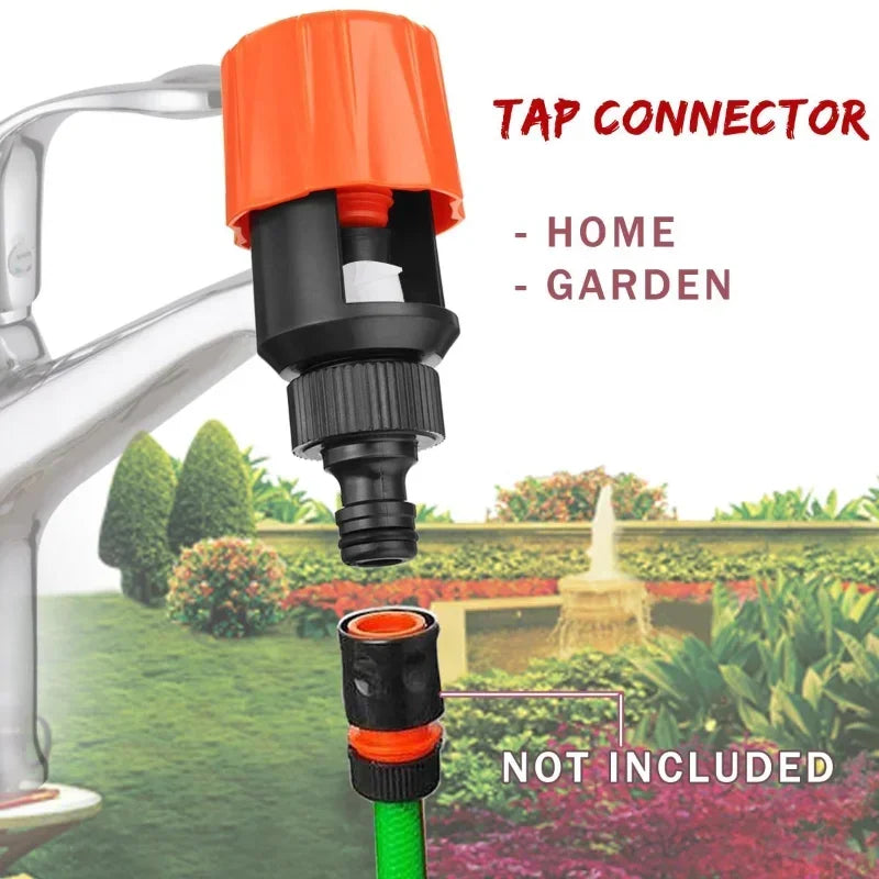 Tool-Free Faucet Connection Adapter for Gardening, Car Washing & Outdoor Cleaning Tasks