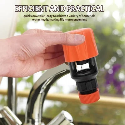 Tool-Free Faucet Connection Adapter for Gardening, Car Washing & Outdoor Cleaning Tasks