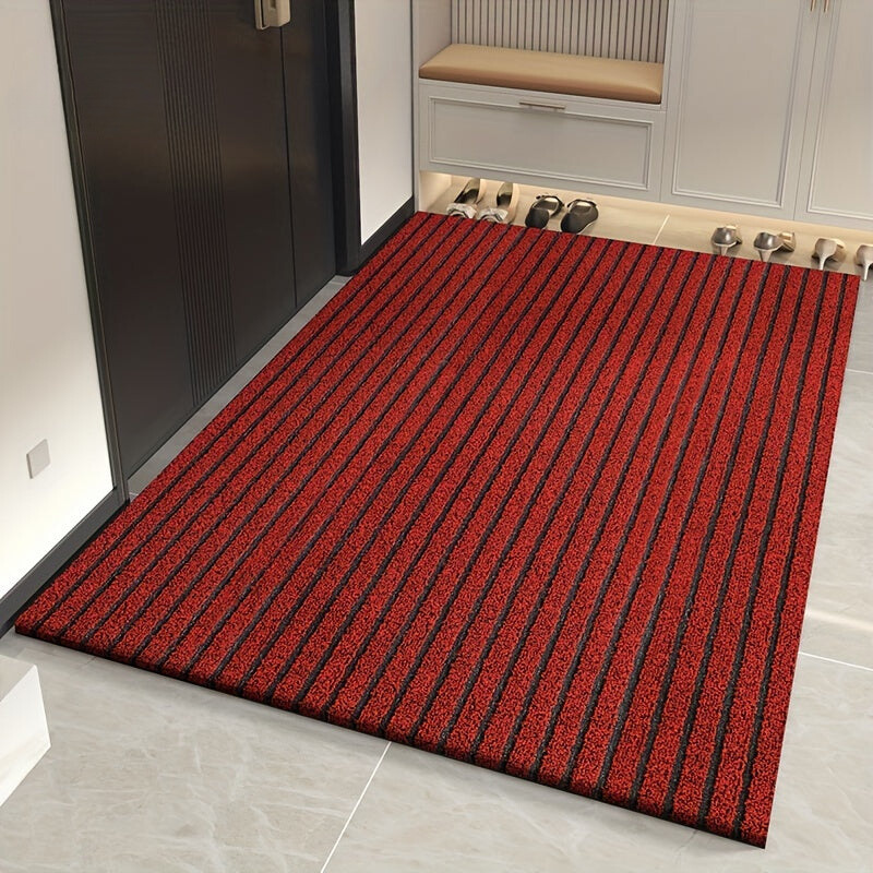 Weatherproof Outdoor Doormat with Non-Slip Backing and Dirt-Trapping Woven Surface